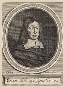 The English republican writer John Milton