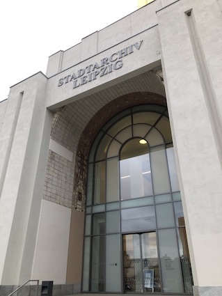The entrance of the Leipzig City Archive