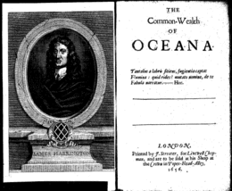 The title pages of James Harrington's Oceana